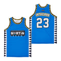 Martin #23 Im The Man Movie Basketball Jersey Blue