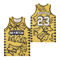 Martin #23 Im The Man Movie Basketball Jersey Yellow