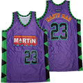 Marty Mar #23 In The House Movie Basketball Jersey Purple
