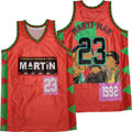Marty Mar #23 In The House Movie Basketball Jersey Red