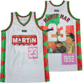 Marty Mar #23 In The House Movie Basketball Jersey White