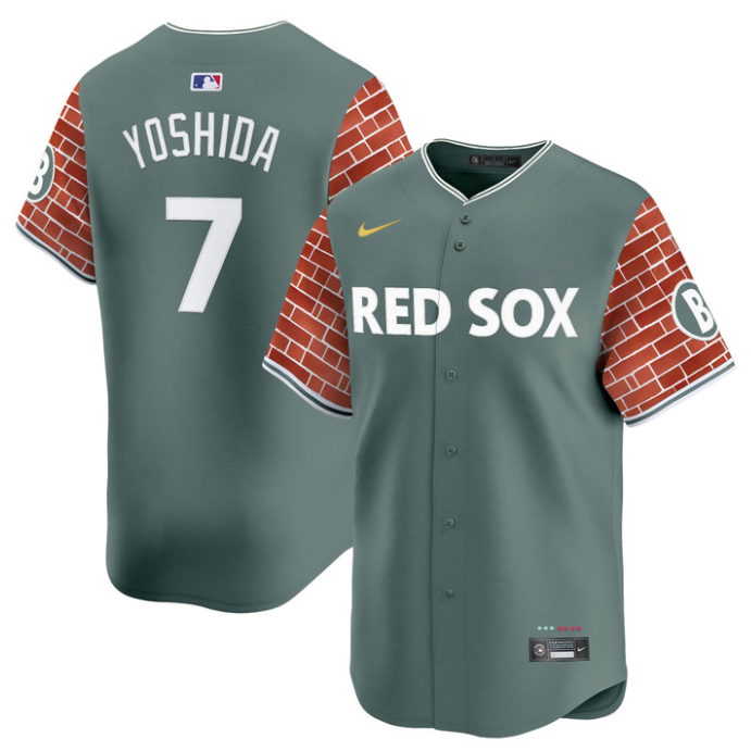 Masataka Yoshida Jersey #7 Boston Red Sox 2025 Fenway Red Brick Style Vapor Premier Stitched