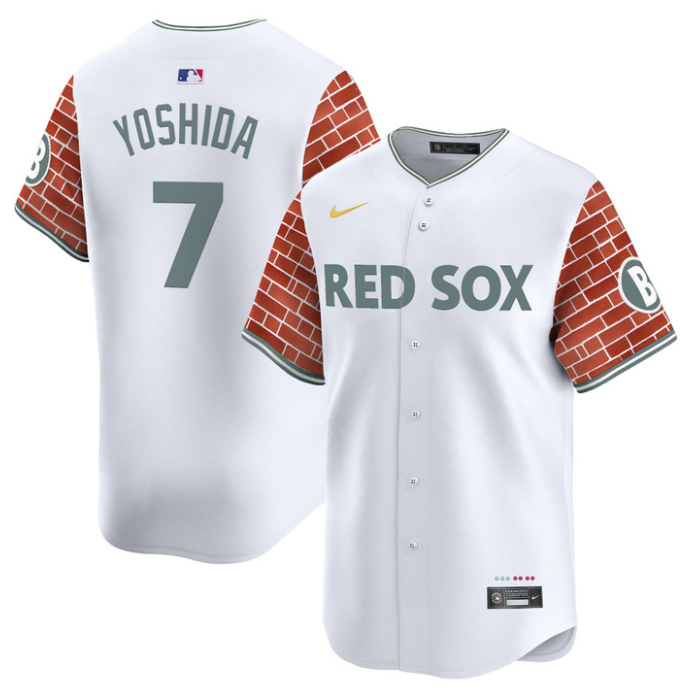 Masataka Yoshida Jersey #7 Boston Red Sox 2025 Fenway Red Brick Style Vapor Premier Stitched