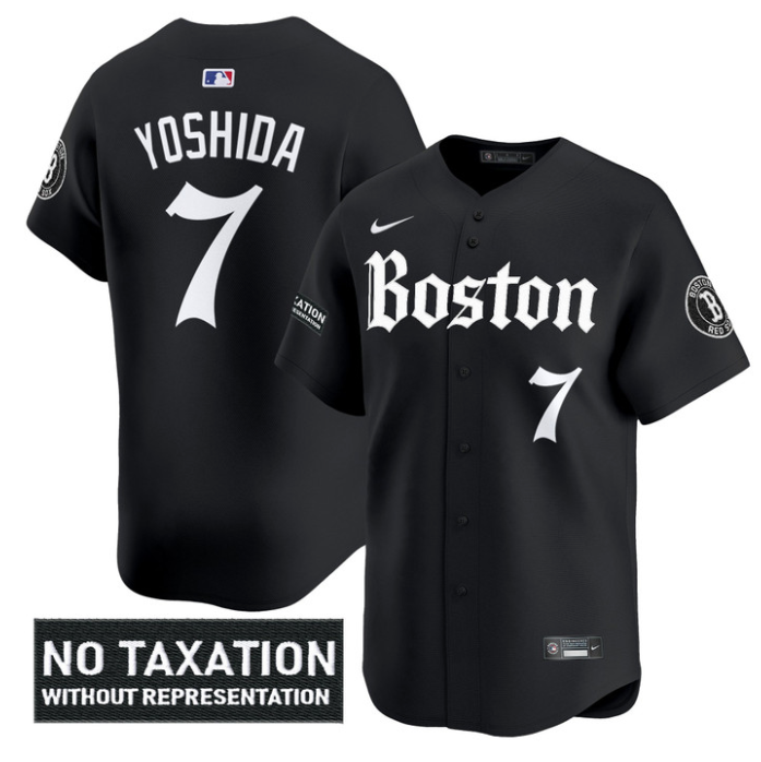 Masataka Yoshida Jersey #7 Boston Red Sox Retro Newspaper Edition Vapor Limited Stitched