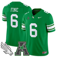 Mason Fine Jersey #6 North Texas Mean Green 2025 Vapor Stitched Green