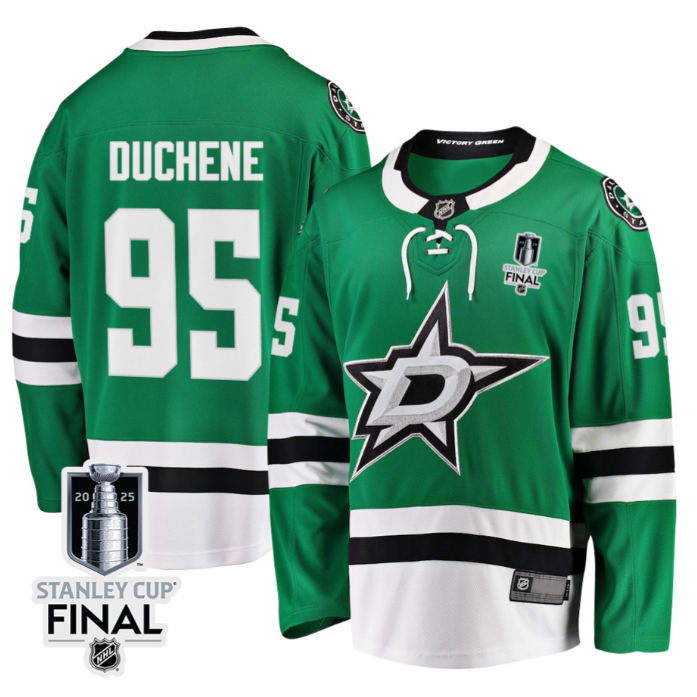 Matt Duchene 95 Dallas Stars 2025 STANLEY CUP Final Patch Home Men Jersey Black
