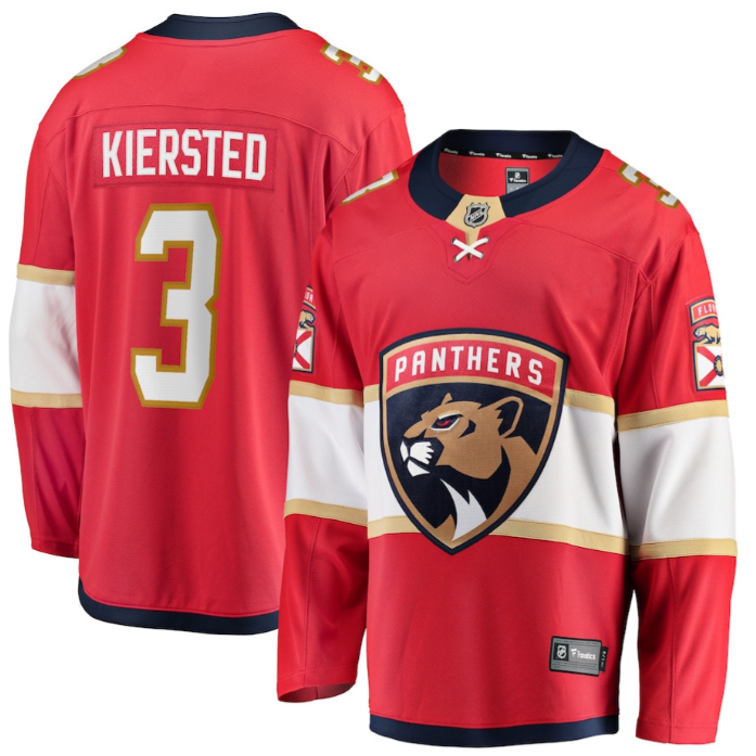 Matt Kiersted 3 Florida Panthers 2025 Breakaway Player Men Jersey