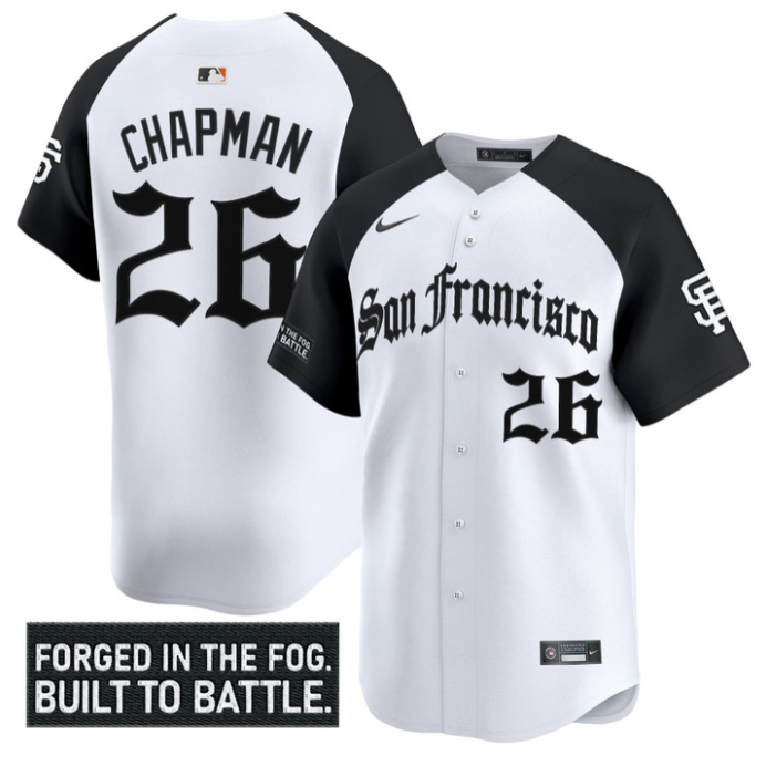 Matt Chapman Jersey #26 San Francisco Giants Gothic Fog Edition Vapor Stitched