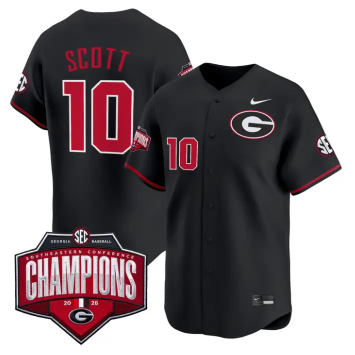 Matt Scott Jersey #10 Georgia Bulldogs Southeastern Champions 2026 Stitched