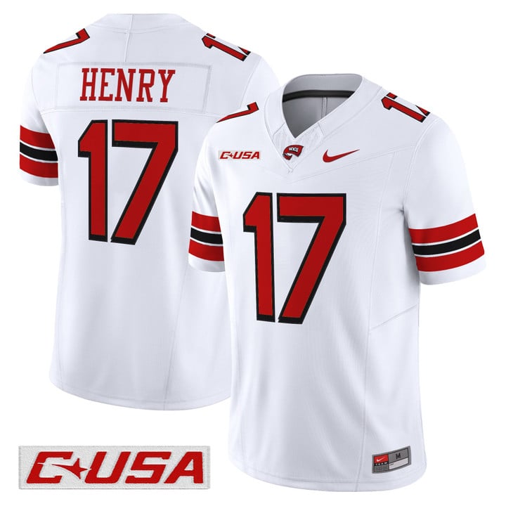 Matthew Henry Jersey #17 Western Kentucky Hilltoppers 2025 Stitched