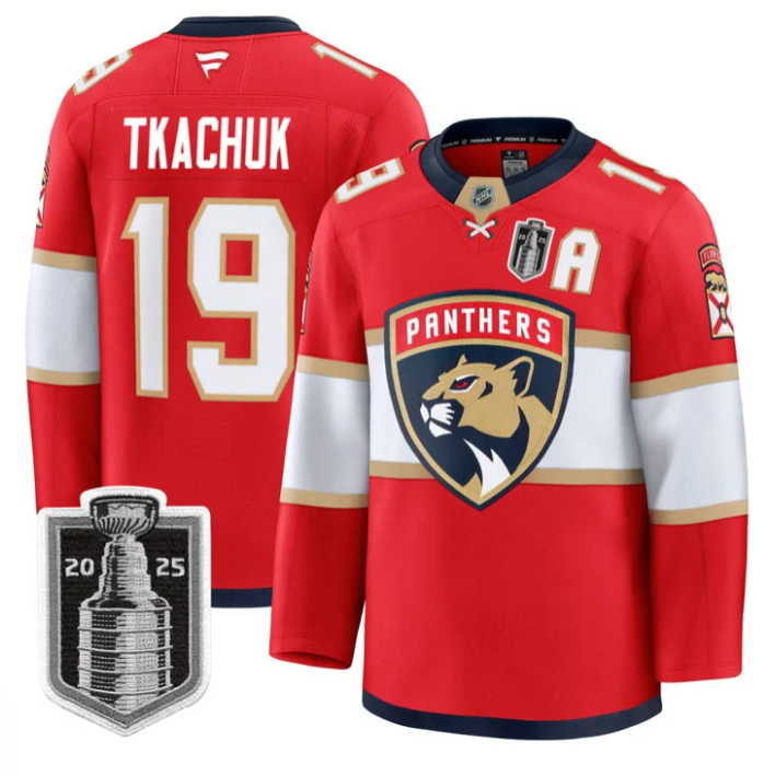 Matthew Tkachuk Jersey #19 Florida Panthers 2025 Stanley Cup Final Stitched Blue