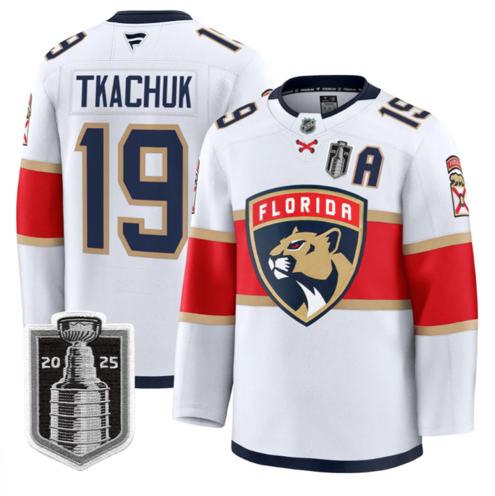 Matthew Tkachuk Jersey #19 Florida Panthers 2025 Stanley Cup Final Stitched Blue