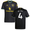 Matthijs de Ligt 4 Manchester United 2025-26 Third Match Jersey – Black