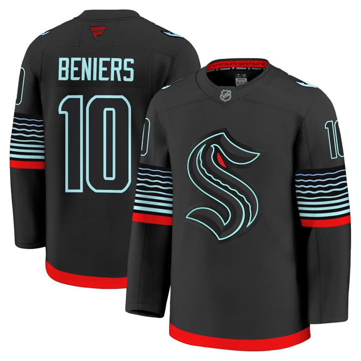 Matty Beniers Jersey #10 Seattle Kraken 2025 - 26 Premium Non-Glow All Stitched