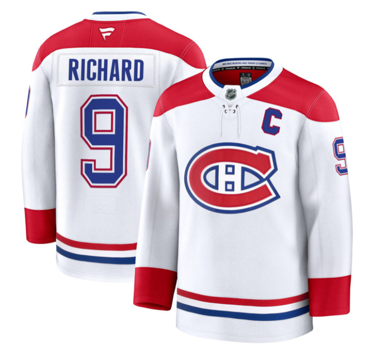 Maurice Richard Jersey #9 Montreal Canadiens Timeless Premium Stitched 1992