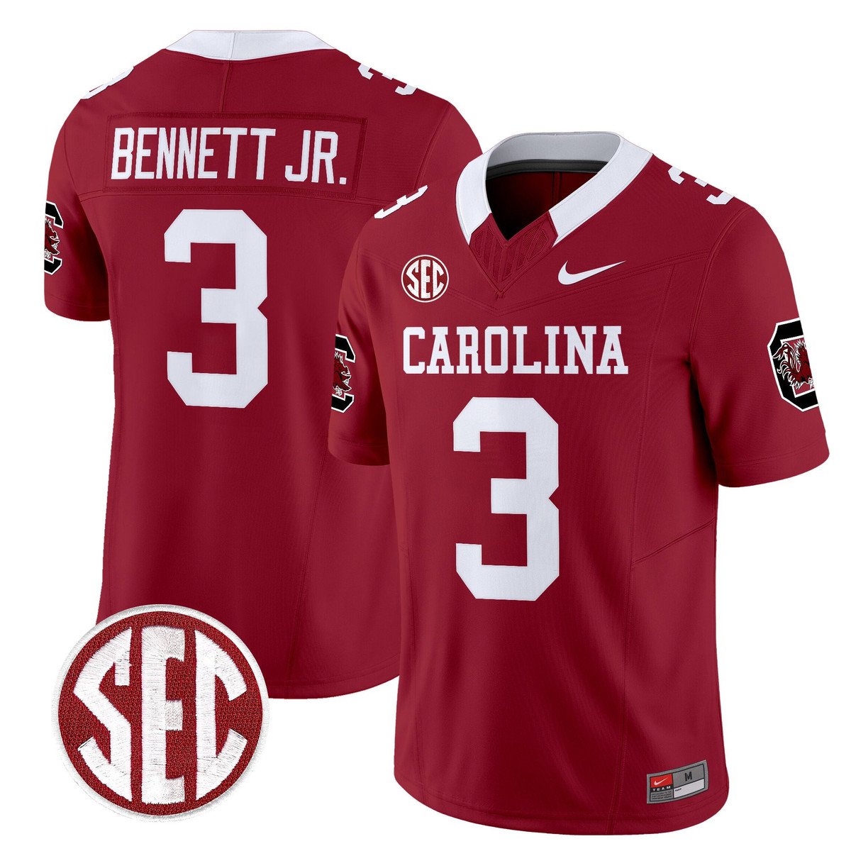 Mazeo Bennett Jr Jersey #3 Carolina 1980 Throwback Rebrand 2026
