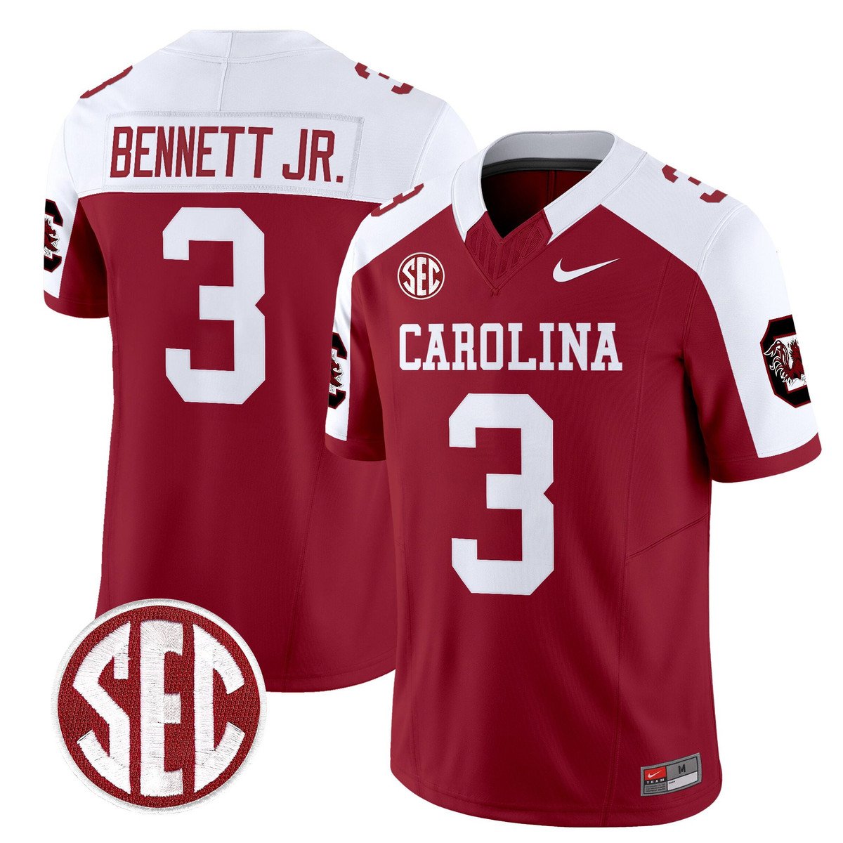 Mazeo Bennett Jr Jersey #3 Carolina 1980 Throwback Rebrand 2026