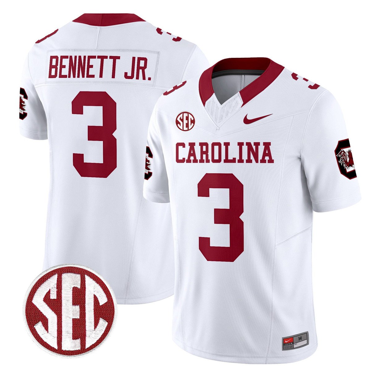 Mazeo Bennett Jr Jersey #3 Carolina 1980 Throwback Rebrand 2026