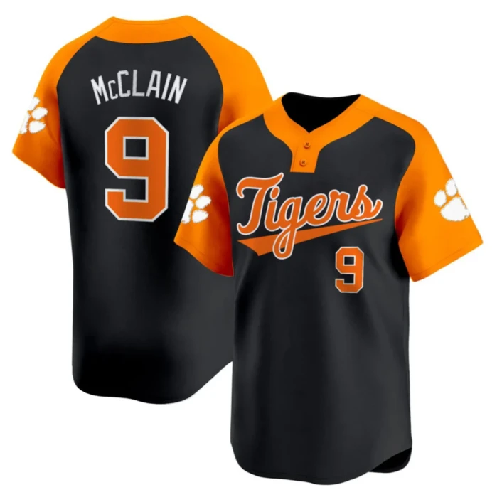 McClain #9 Clemson Tigers Black Jersey - All Stitched
