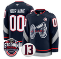 Men Custom Columbus Blue Jackets Jersey 2025 Stadium Series Patch Stitched