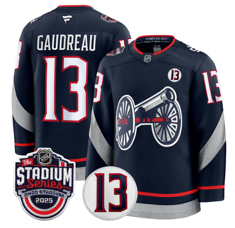 Men Johnny Gaudreau Jersey #13 Columbus Blue Jackets 2025 Stadium Series