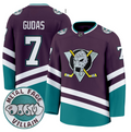 Men Radko Gudas Jersey #7 Anaheim Ducks MF DOOM Metal Face Villain Stitched