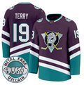 Men Troy Terry Jersey #19 Anaheim Ducks MF DOOM Metal Face Villain Stitched