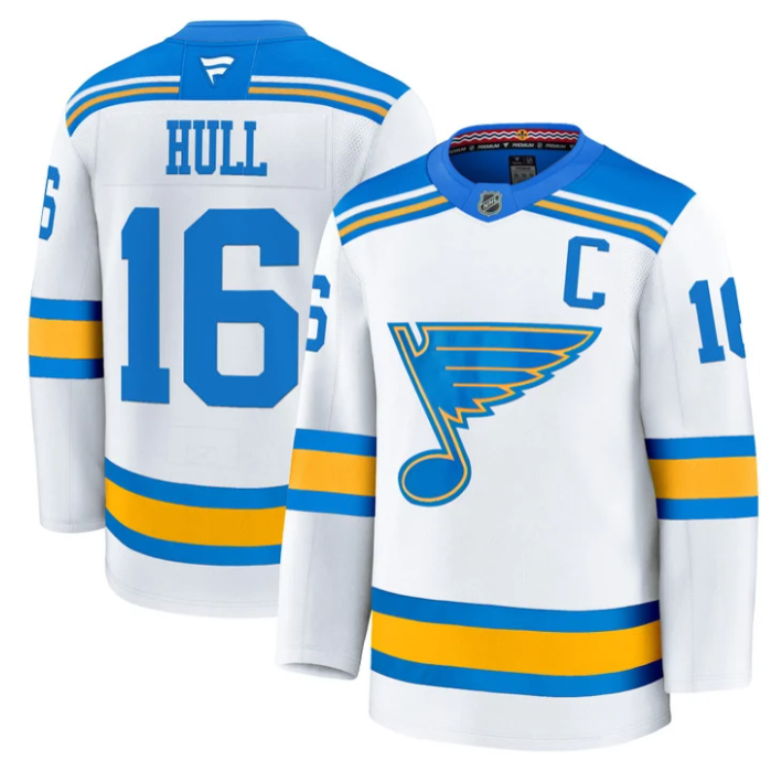 Brett Hull Jersey #16 St. Louis Blues 2025-26 Premium Stitched Blue