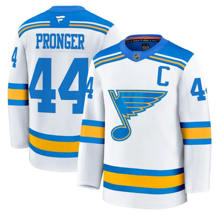Chris Pronger Jersey #44 St. Louis Blues 2025-26 Premium Stitched Blue