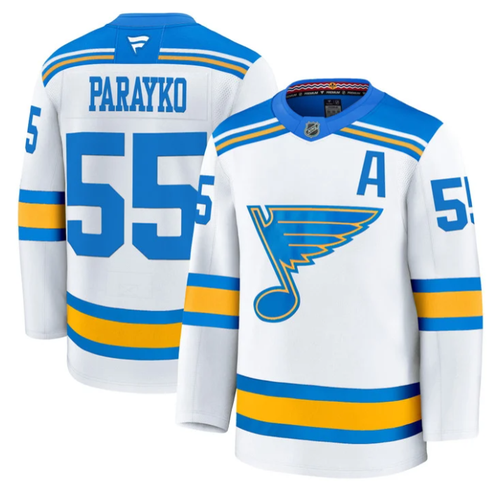Colton Parayko Jersey #55 St. Louis Blues 2025-26 Premium Stitched Blue