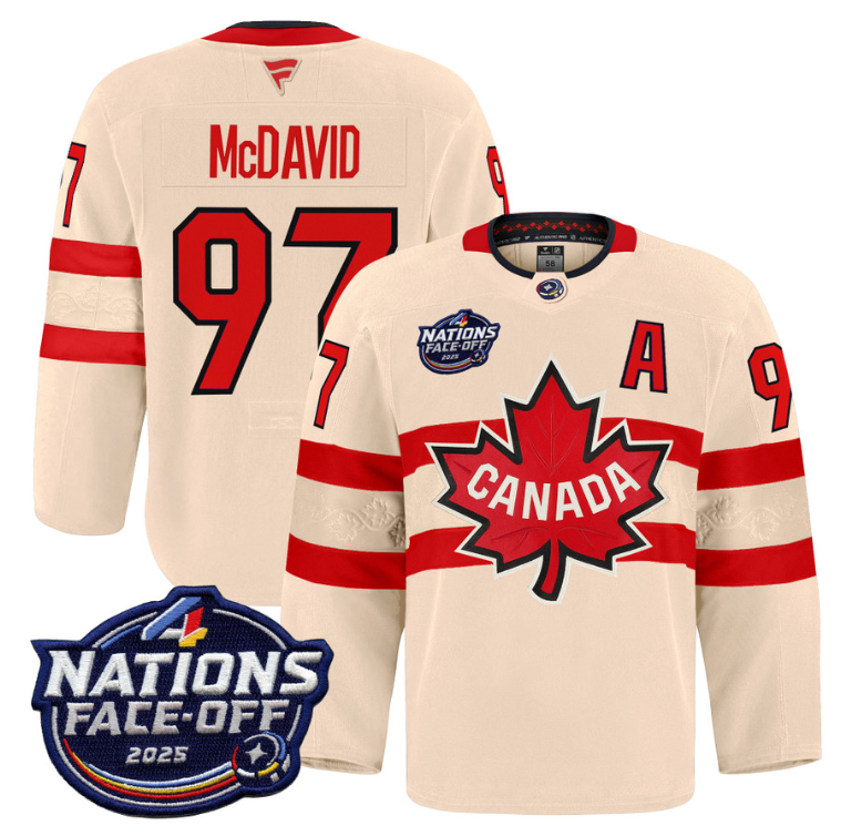 Men Connor McDavid Jersey #97 Canada 4 Nations Face-Off 2025 Pro Stitched