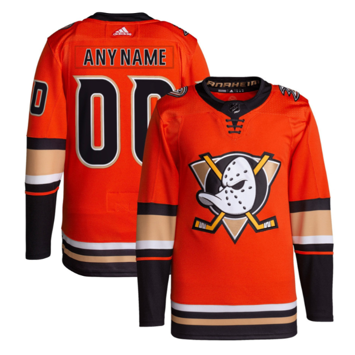 Custom Anaheim Ducks Jersey Name Number 30th Anniversary Primegreen Stitched