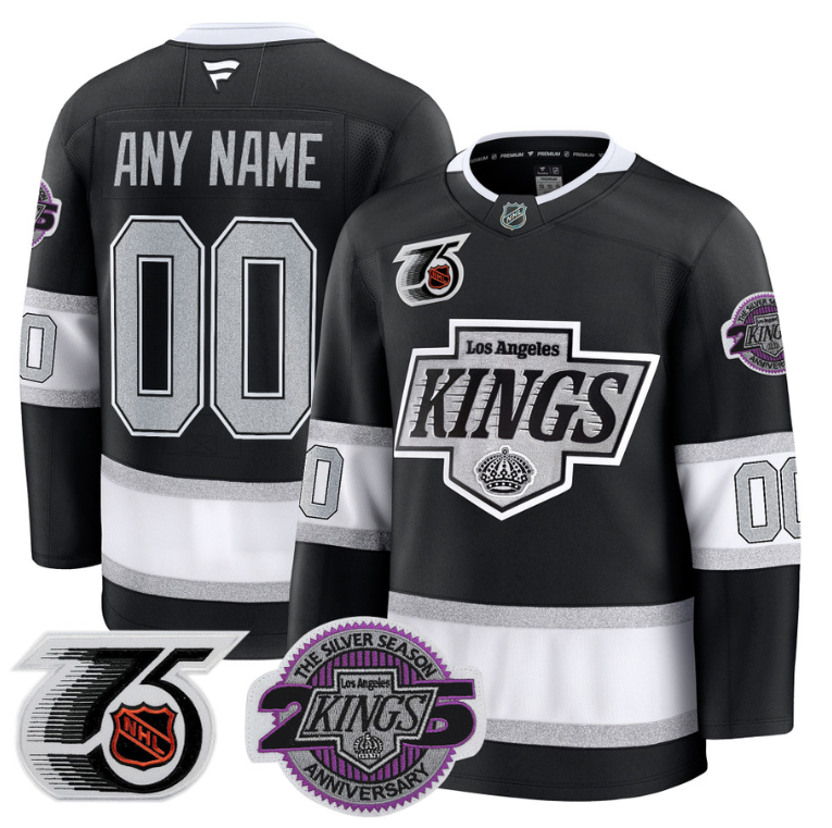 Men Custom Los Angeles Kings Jersey 91-92 75th 25th Anniversary Stitched