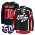 Men Custom Washington Capitals Jersey 50th Anniversary Premium Stitched