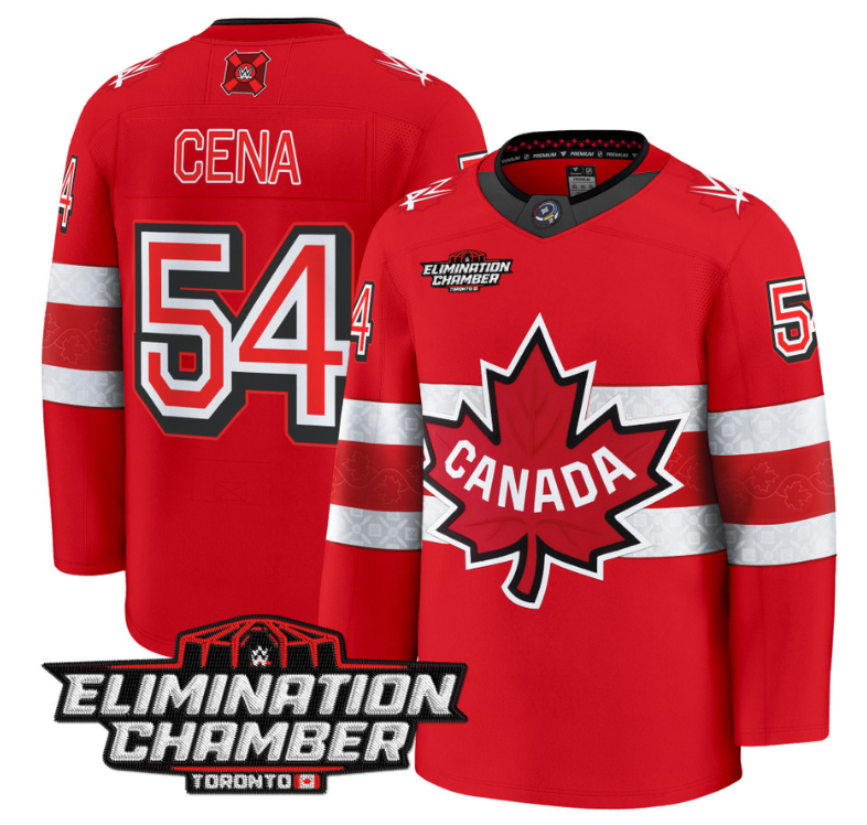 Men John Cena Jersey #54 Elimination Chamber Toronto 2025 Premium Stitched