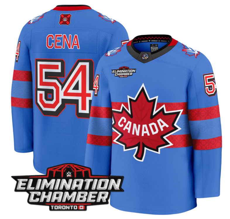 Men John Cena Jersey #54 Elimination Chamber Toronto 2025 Premium Stitched