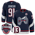 Men Kent Johnson Jersey #91 Columbus Blue Jackets 2025 Stadium Series