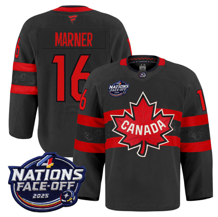 Men Mitch Marner Jersey #16 Canada 4 Nations Face-Off 2025 Pro Stitched
