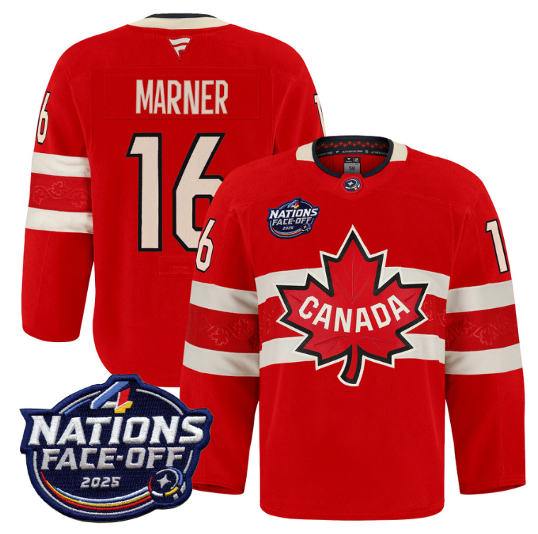 Men Mitch Marner Jersey #16 Canada 4 Nations Face-Off 2025 Pro Stitched