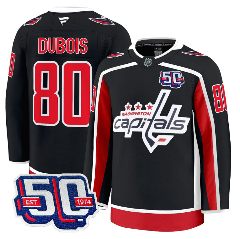Men Pierre Dubois Jersey #80 Washington Capitals 50th Anniversary Stitched