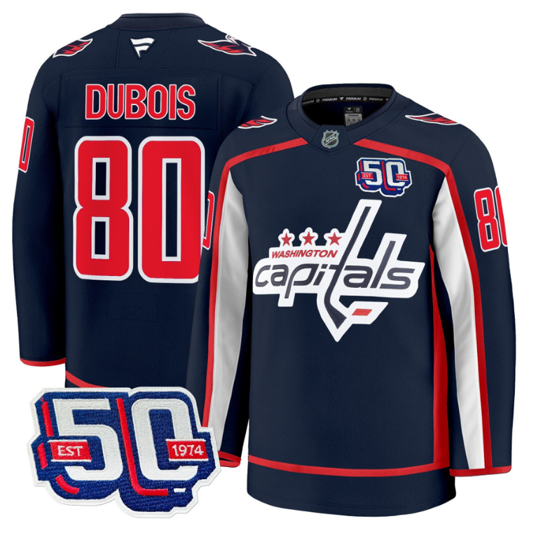Men Pierre Dubois Jersey #80 Washington Capitals 50th Anniversary Stitched