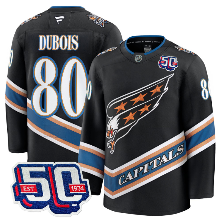 Men Pierre Dubois Jersey #80 Washington Capitals 50th Anniversary Stitched