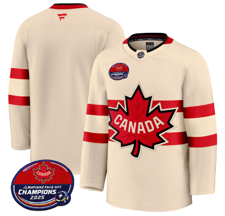 Men Team Jersey Canada 4 Nations Face-Off 2025 Champions V2