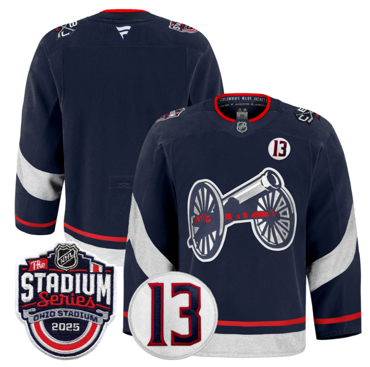 Men Team Jersey Columbus Blue Jackets 2025 Stadium Series #13 Johnny Patch