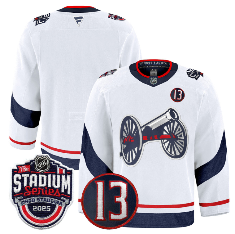 Men Team Jersey Columbus Blue Jackets 2025 Stadium Series #13 Johnny Patch