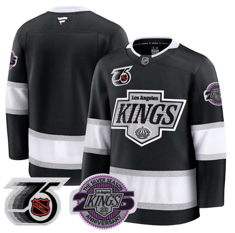 Men Team Jersey Los Angeles Kings 91-92 75th 25th Anniversary Stitched