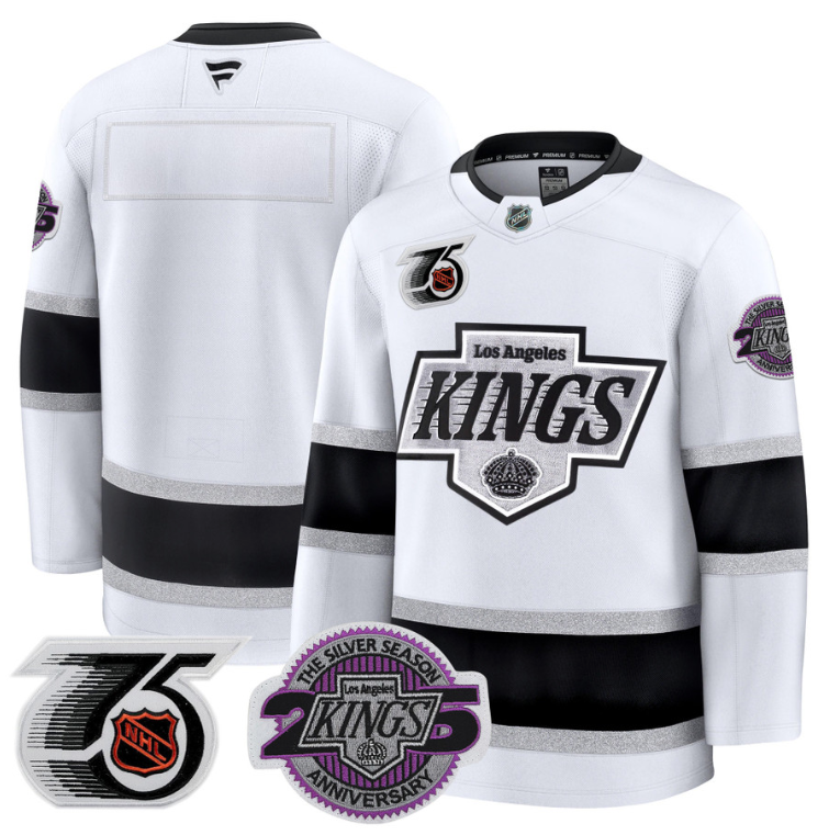 Men Team Jersey Los Angeles Kings 91-92 75th 25th Anniversary Stitched