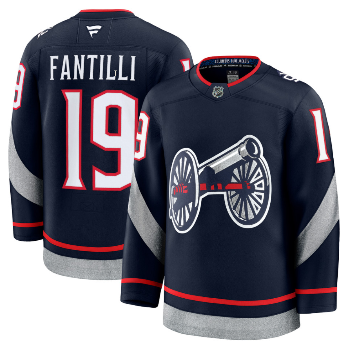 Adam Fantilli Jersey #19 Columbus Blue Jackets 2025 Stadium Series