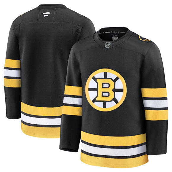 Men's Boston Bruins Jersey Blank Black 2025 Home Stitched