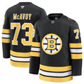 Men's Boston Bruins #73 Charlie McAvoy Jersey Black 2025 Home Stitched